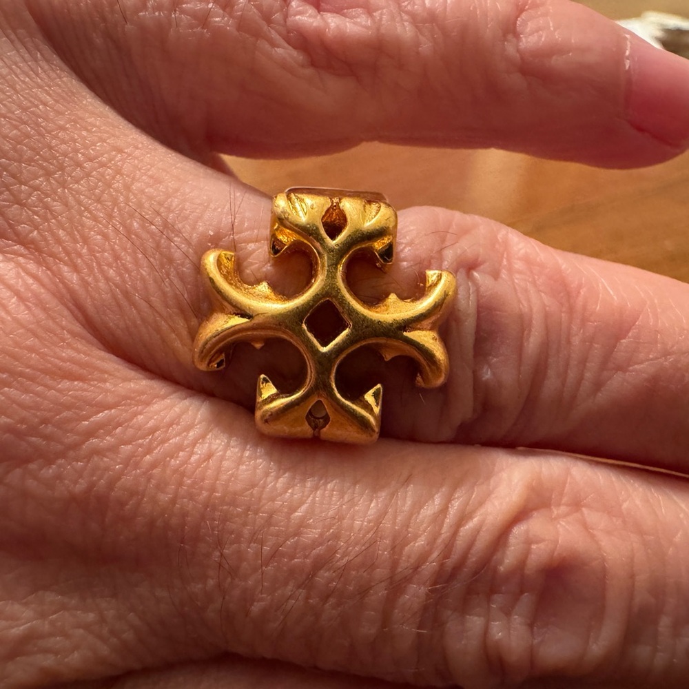 Tory Burch Gold Baroque Ring - Picture 7 of 9